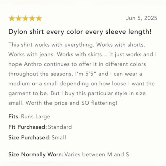 NWT Size M - Anthropologie The Dylon Short-Sleeve Wide-Placket Top (NWT US$98) - Picture 10 of 16